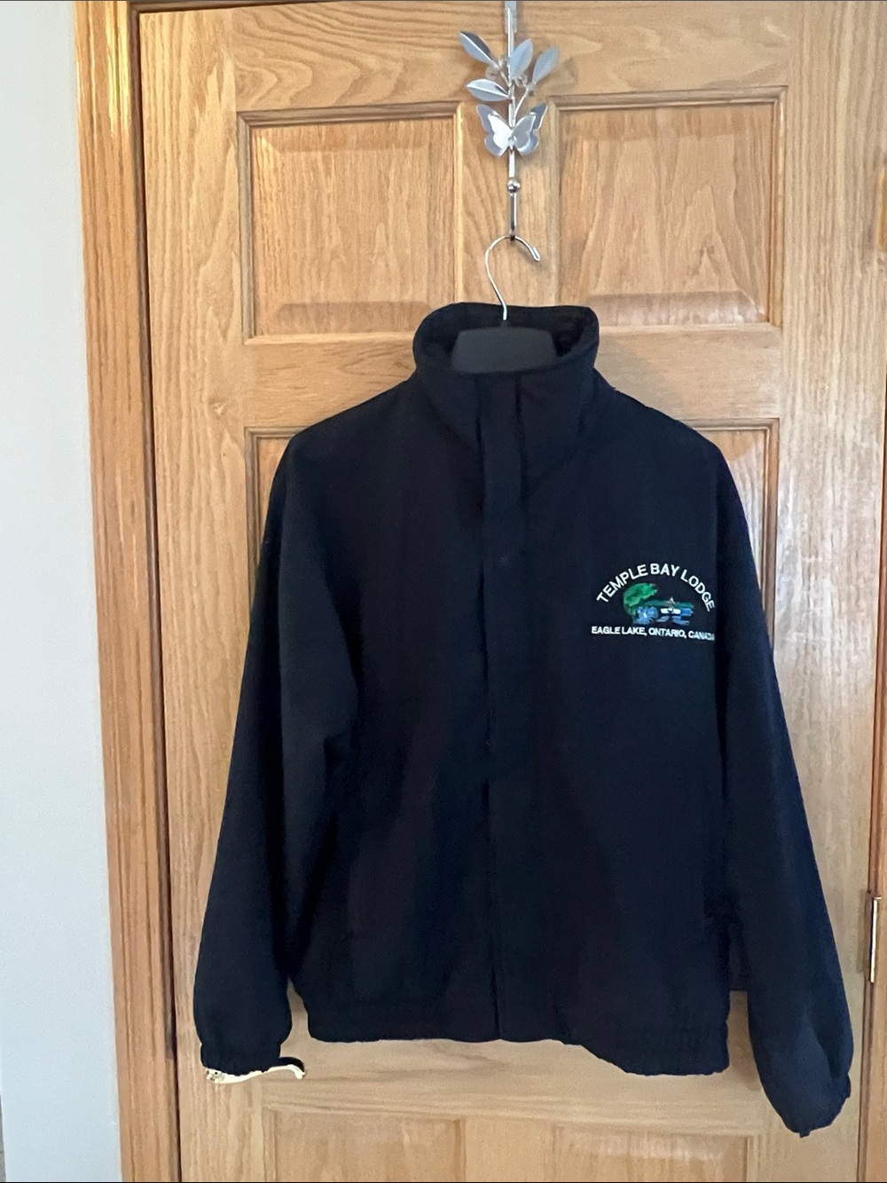 Men's Lightweight Black Jacket - Lodge Logo